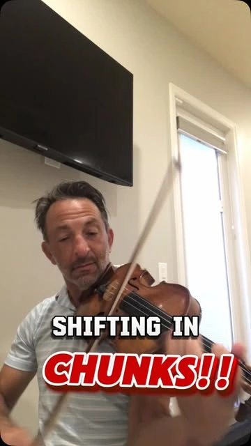 Richard demonstrating violin shifting in chunks